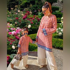 Mommy and me size small and size 4-5 T kurtas only